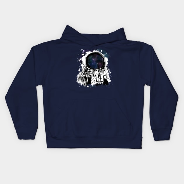 Impossible Astronaut Kids Hoodie by JessiLeigh